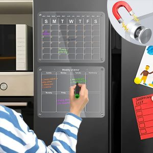 Magnētiskais akrila nedēļas un mēneša kalendārs | REUSABLEPLAN
